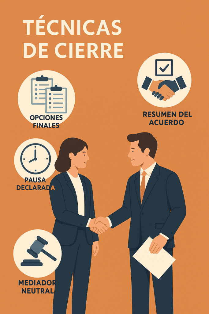 tecnicas de cierre