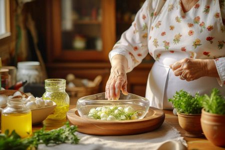 abuela cocinando