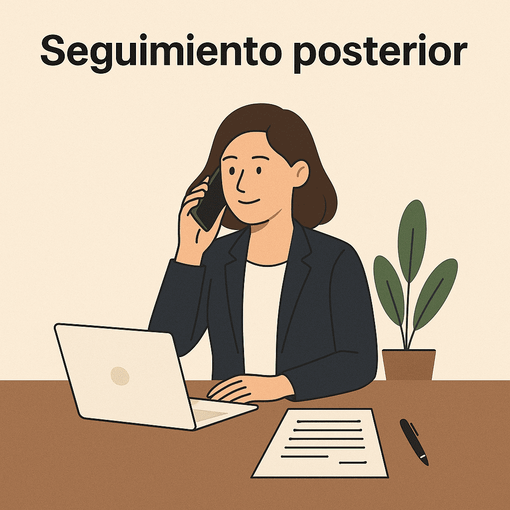 seguimiento posterior