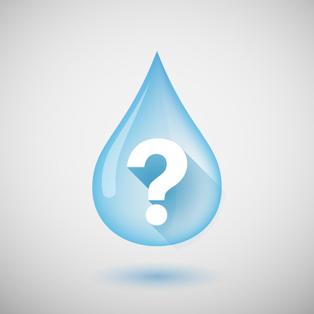 agua con signo de pregunta