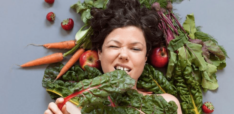 muchas verduras verdes