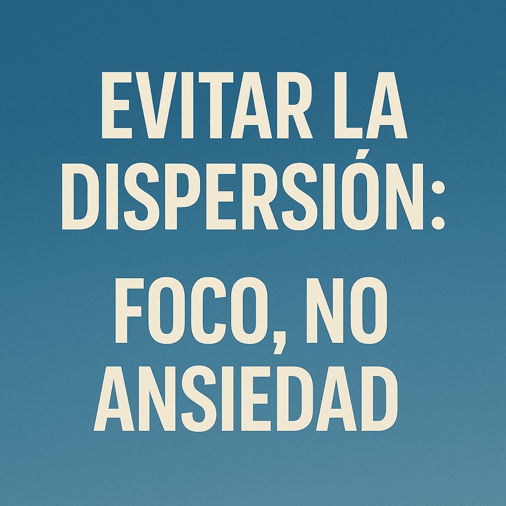 evitar la dispersion