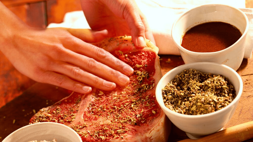 aderezando carne