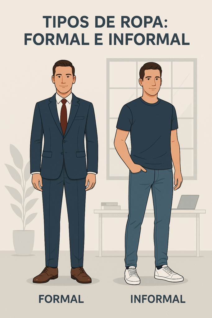 tipos de ropa formal e informal