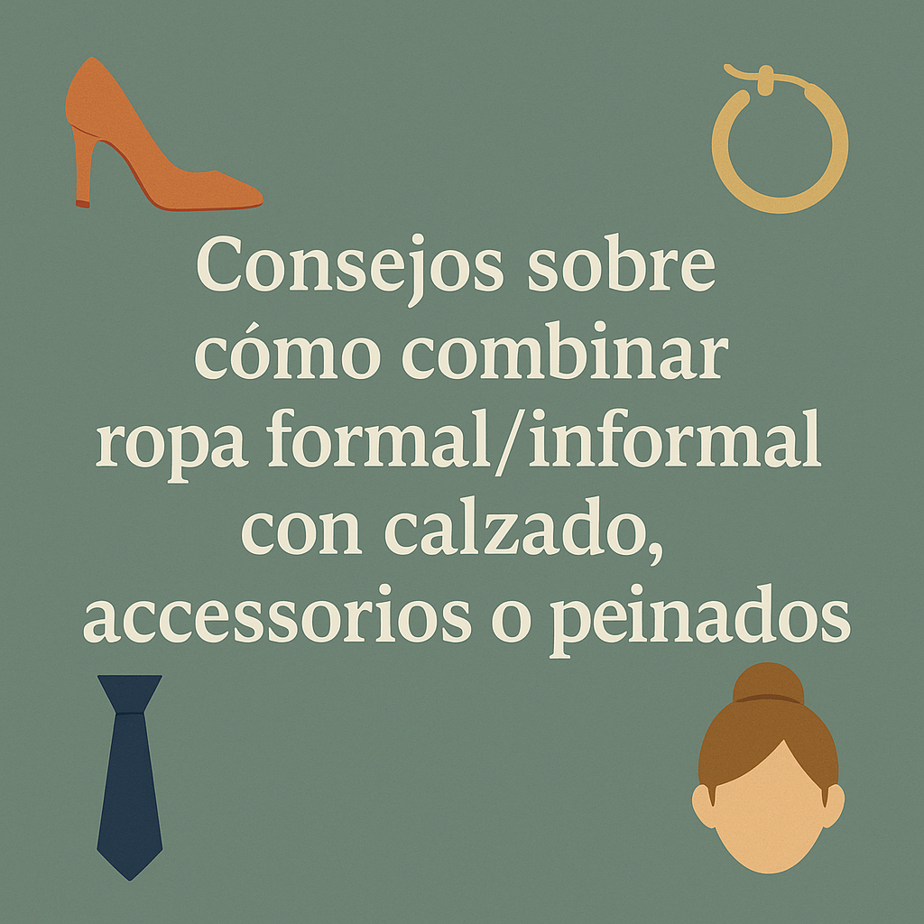 consejos sobr como combinar ropa formal o informal con calzado accesorios
