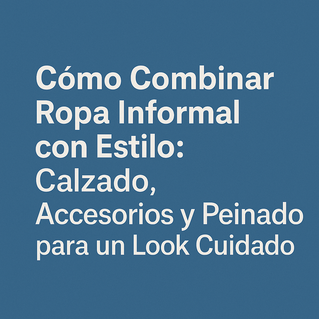 como combinar ropa informal con estilo