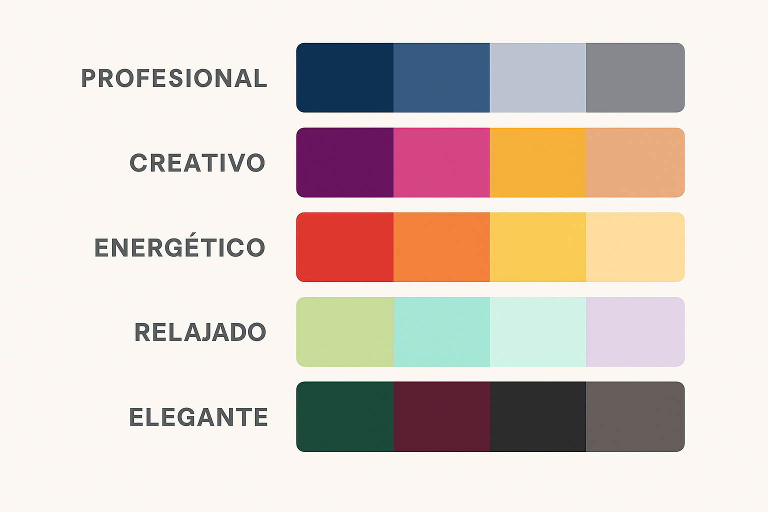 gama de colores
