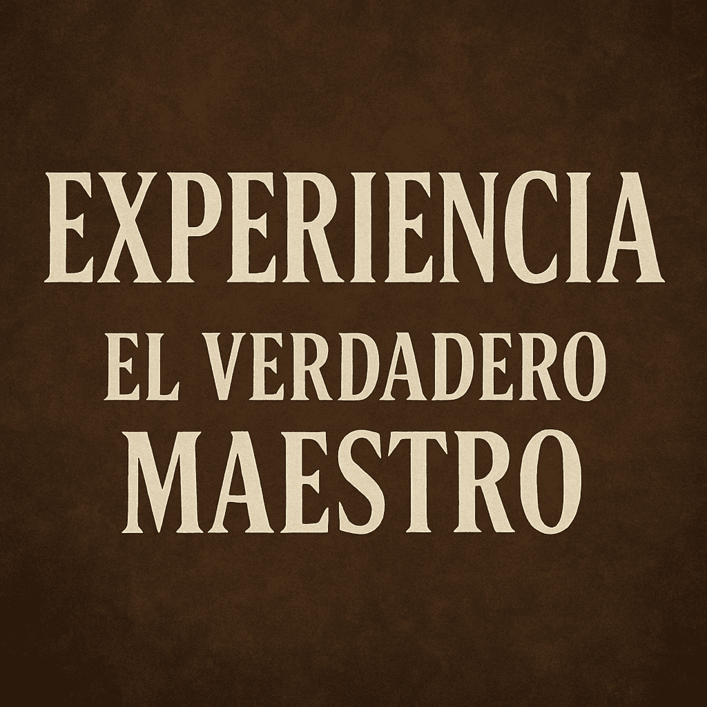 experiencia el verdadero maestro