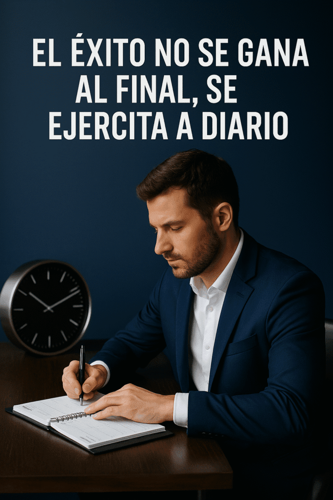 el exito no se gana, se ejercita a diario