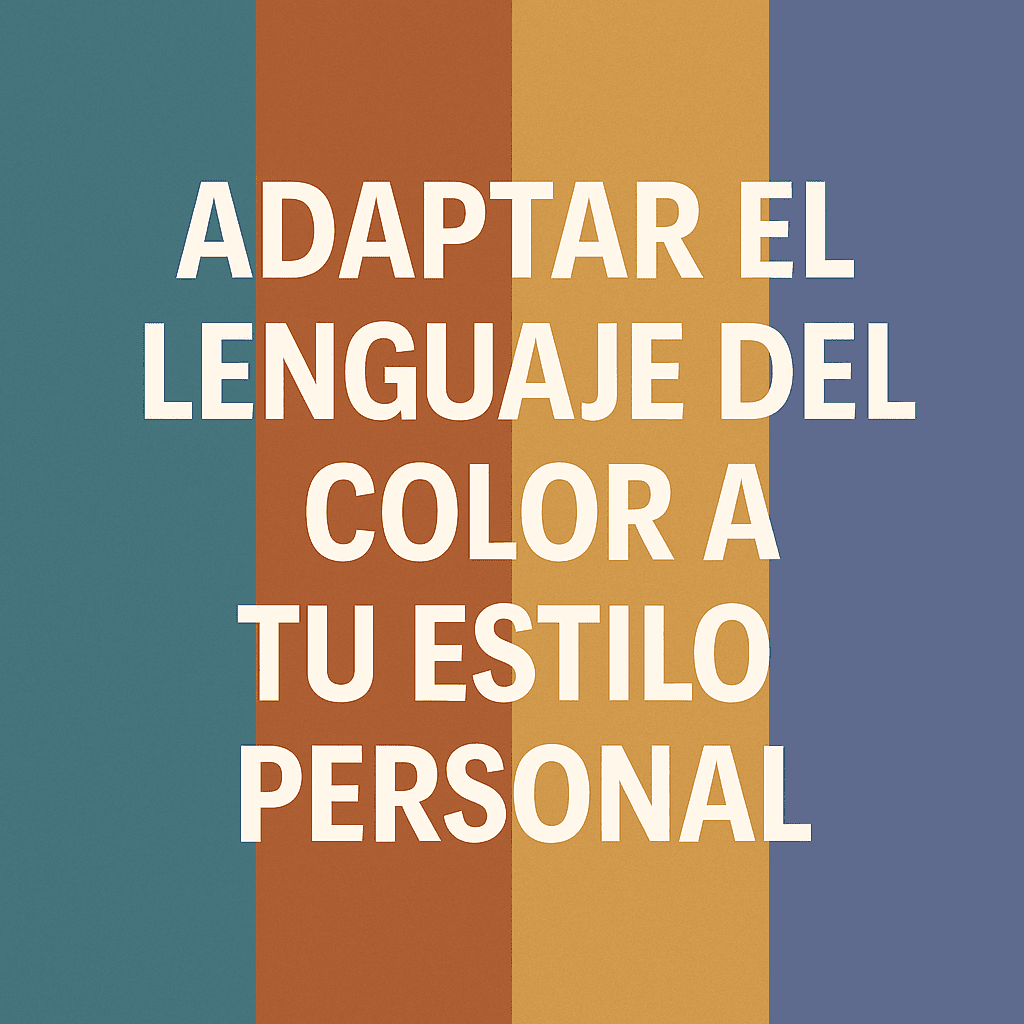 adaptar el lenguaje del color a tu estilo personal