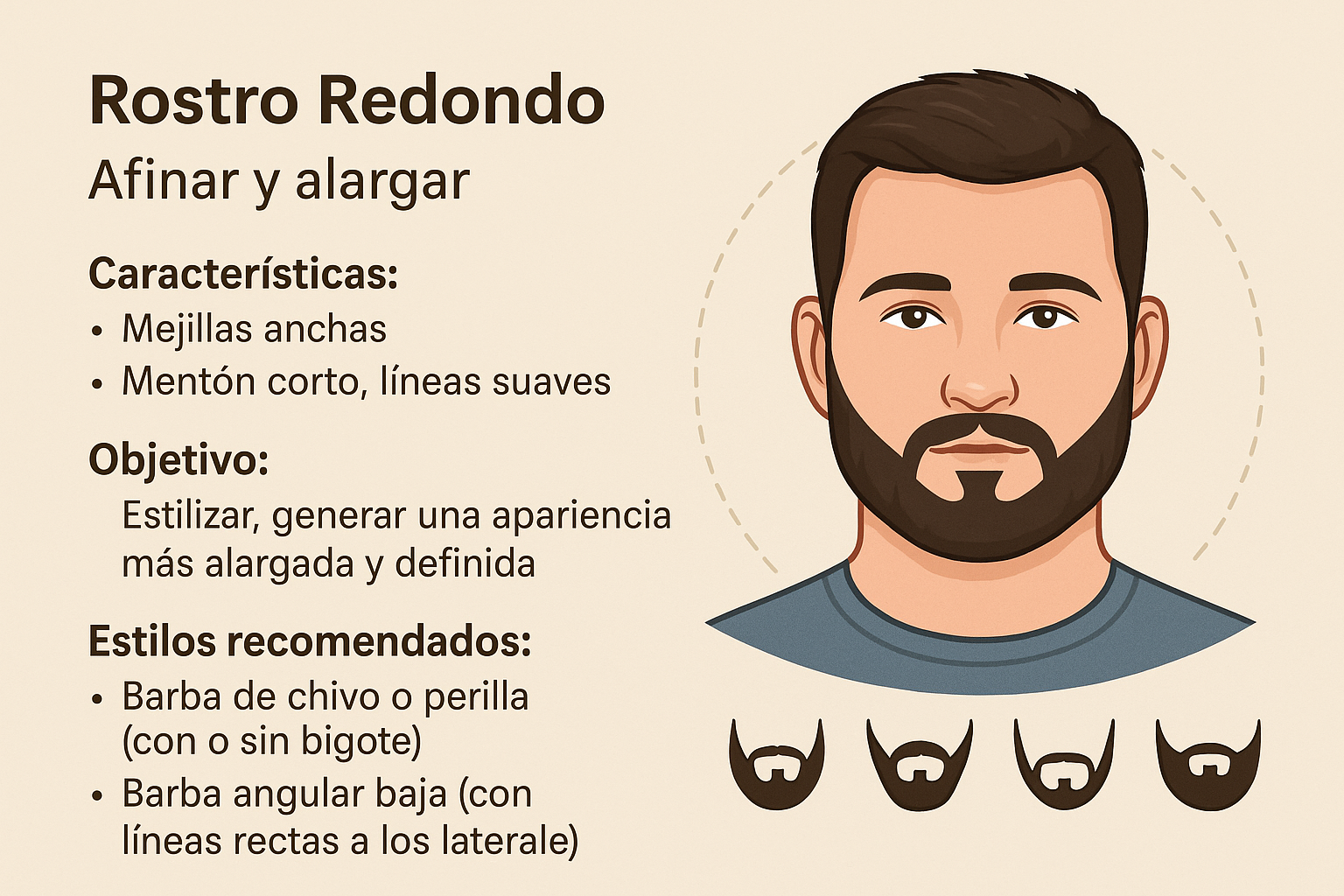 rostro redondo
