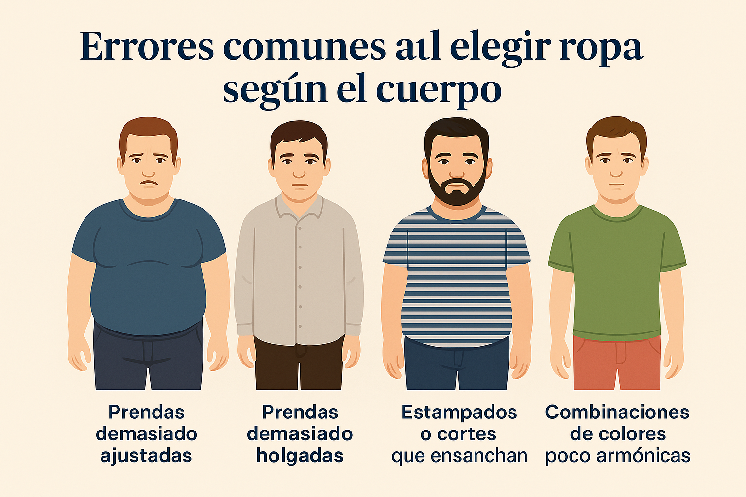 errores comunes al elegir ropa segun el cuerpo