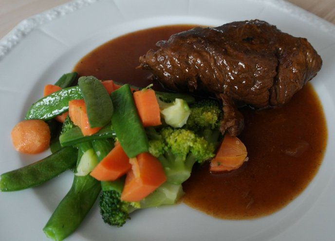 carne rica con verduras