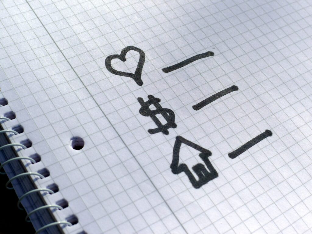 corazon dinero y hogar