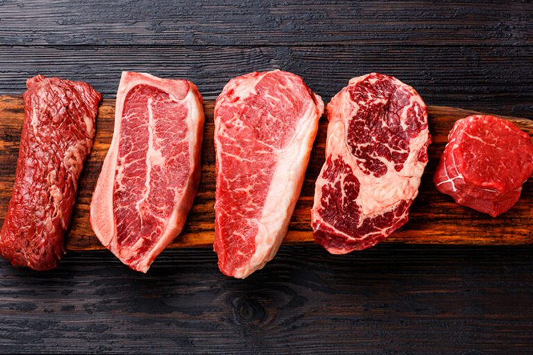 distintos tipos de carnes