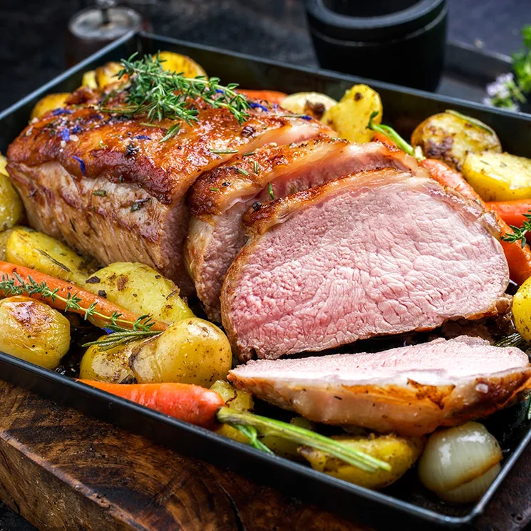 carne al horno con verduras