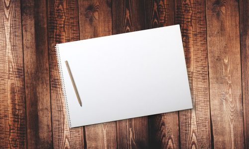 cuaderno en blanco
