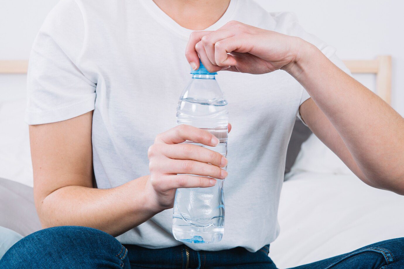 agua fresca en botella