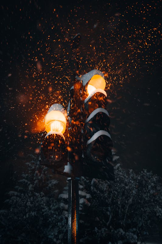semaforo nevado