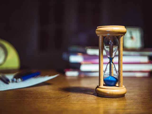 tiempo en reloj de arena